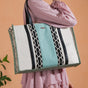 Eco-friendly Carryall Tote Mint Large 13 X 12 Inch