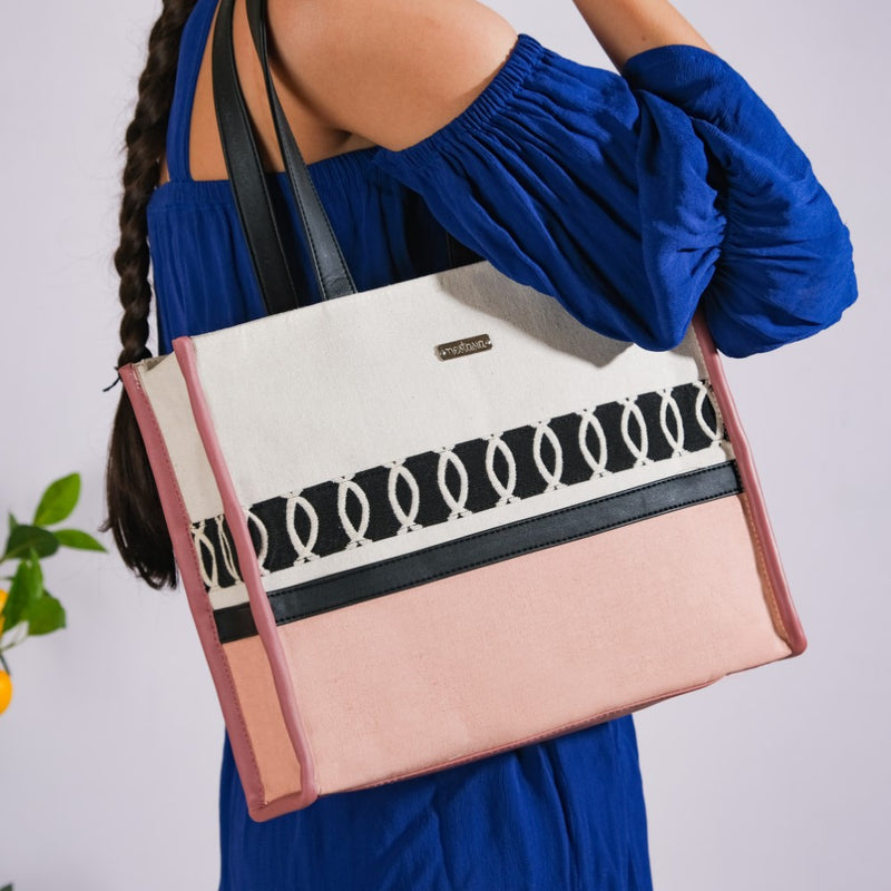 Multipurpose Canvas Tote Bag Pink Small 11 X 10 Inch