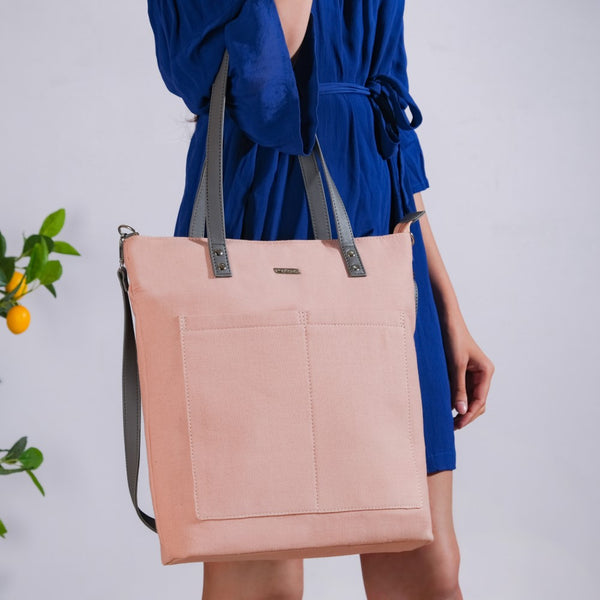 Canvas Tote Bag Pink