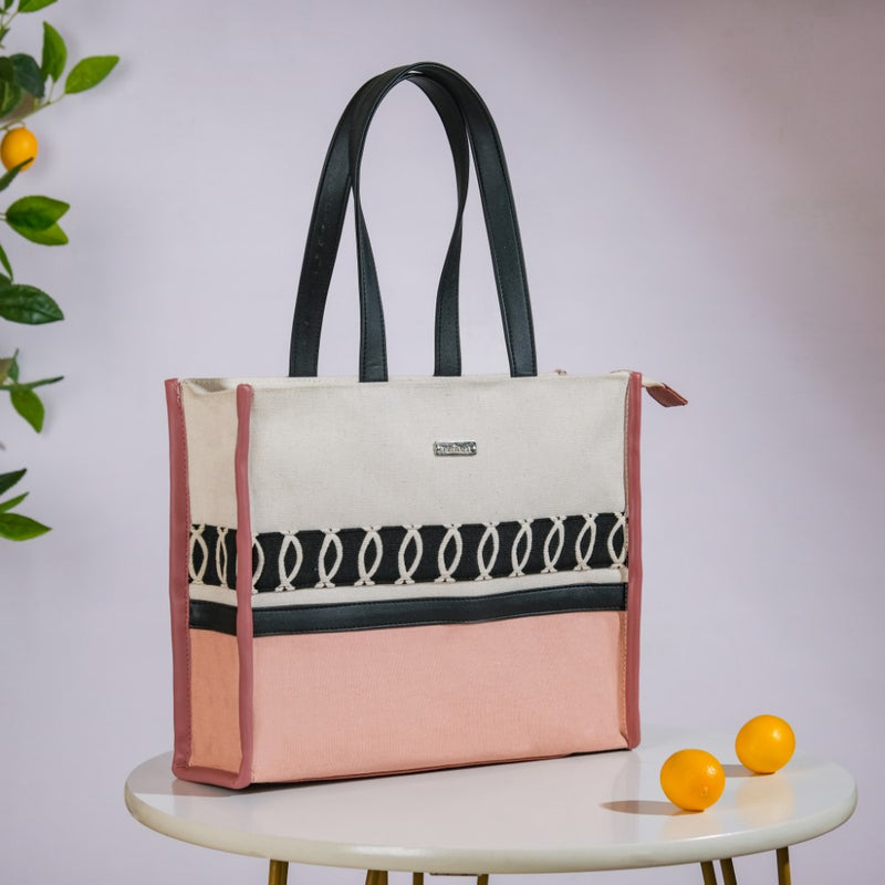 Multipurpose Canvas Tote Bag Pink Small 11 X 10 Inch