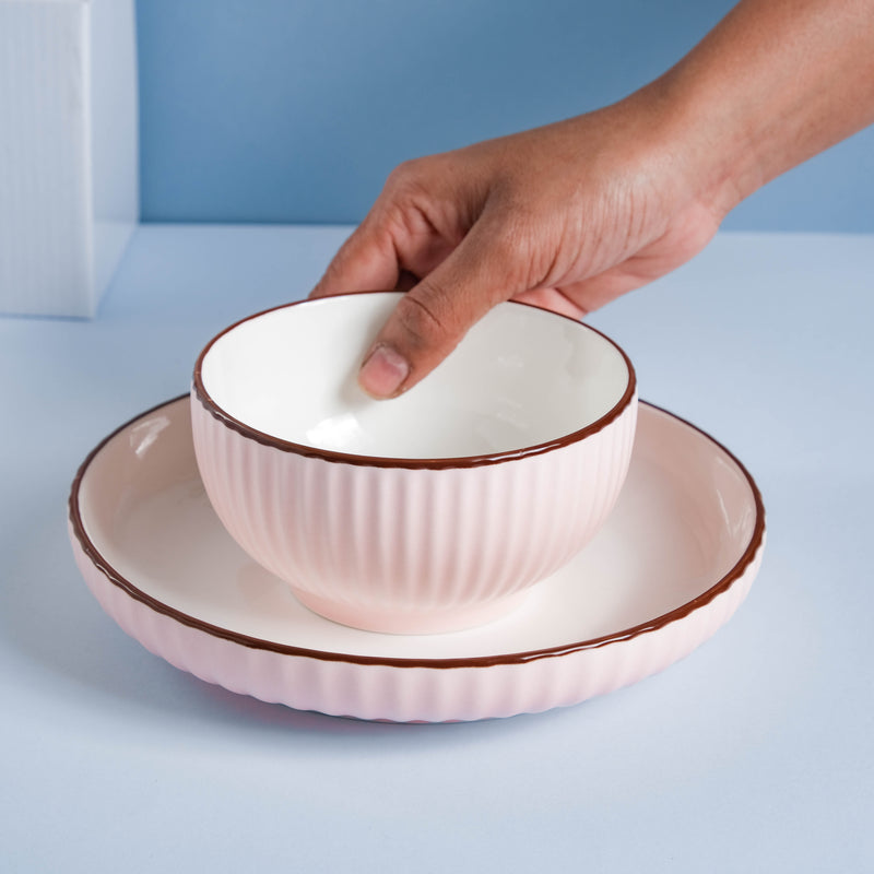 Pink Cherry Blossom Dinner Set