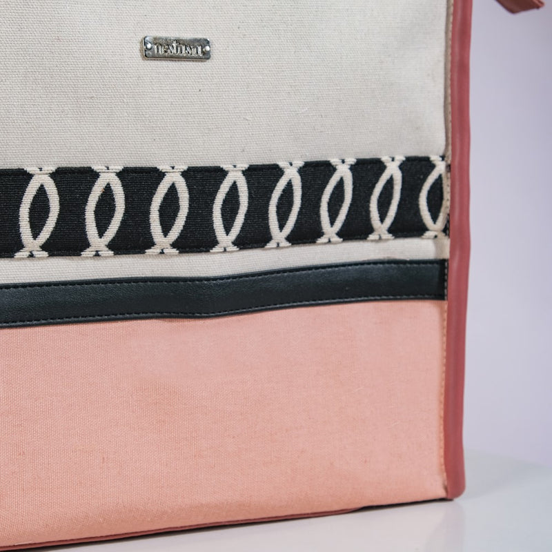 Multipurpose Canvas Tote Bag Pink Small 11 X 10 Inch