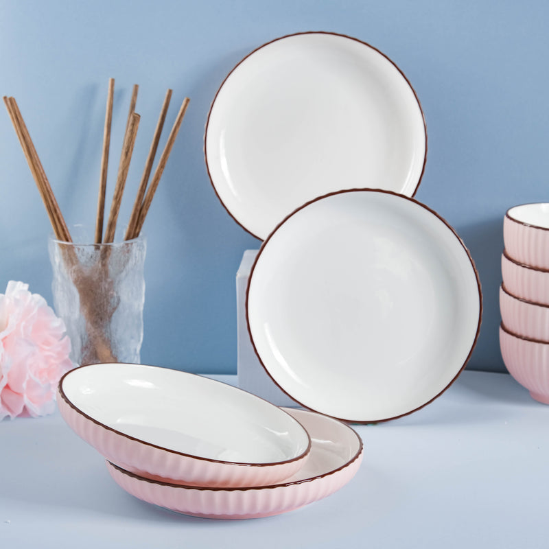 Pink Cherry Blossom Dinner Set