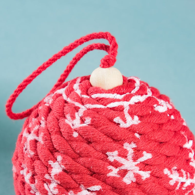 Snowflake Christmas Bauble Set Of 2 - Showpiece | Home decor item | Room decoration item