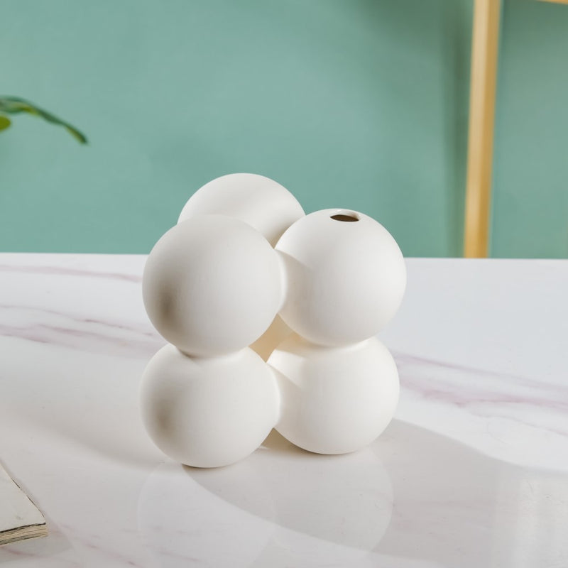Bubble Bud Ceramic Vase - Flower vase for home decor, office and gifting | Room decoration items