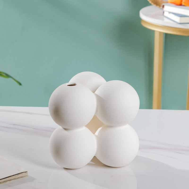 Bubble Bud Ceramic Vase - Flower vase for home decor, office and gifting | Room decoration items