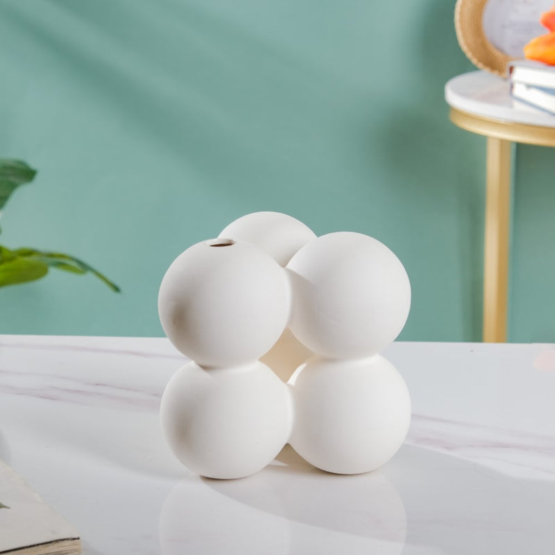 Bubble Bud Ceramic Vase - Flower vase for home decor, office and gifting | Room decoration items