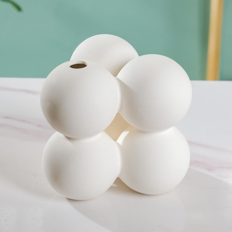 Bubble Bud Ceramic Vase - Flower vase for home decor, office and gifting | Room decoration items