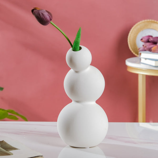 Bubble Bud Ceramic Vase Tall - Flower vase for home decor, office and gifting | Room decoration items