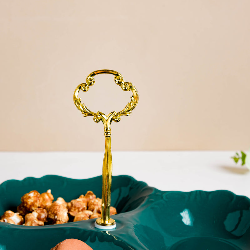 Dessert O' Clock Emerald Golden Platter