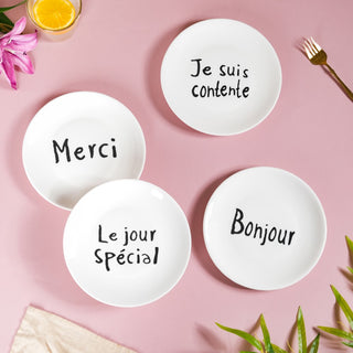 French Plates Set of 4