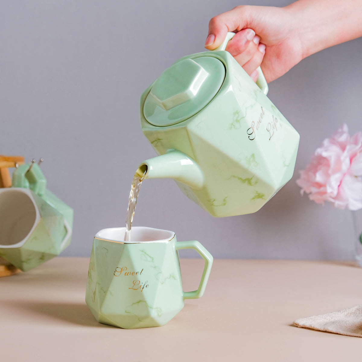 Mint Green Tea Set