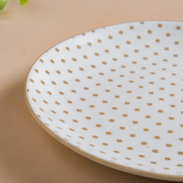 Retro White Ceramic Snack Plate 7.5 Inch Set Of 2 - Serving plate, snack plate, dessert plate | Plates for dining & home decor