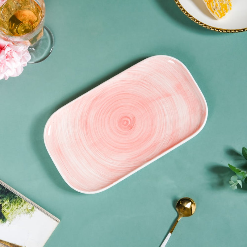 Pink Platter - Ceramic platter, serving platter, fruit platter | Plates for dining table & home decor