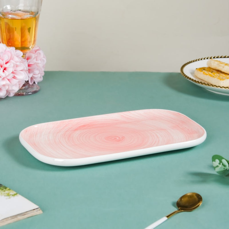 Pink Platter - Ceramic platter, serving platter, fruit platter | Plates for dining table & home decor