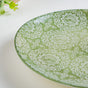 Ethnic Sage Green Snack Plate 7.5 Inch Set Of 2 - Serving plate, snack plate, dessert plate | Plates for dining & home decor