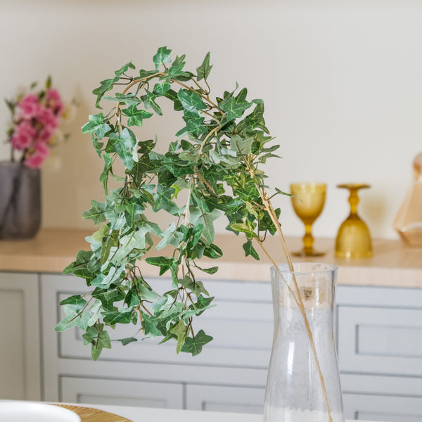 Artificial Green Leaf Stem - Artificial flower | Home decor item | Room decoration item