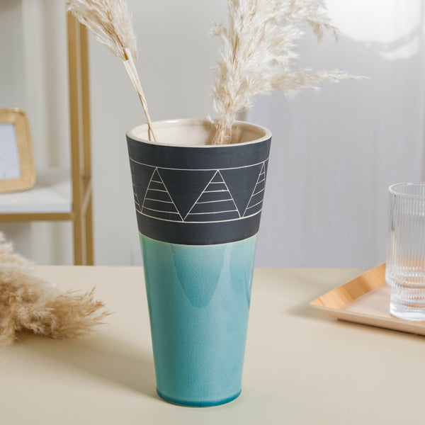 Blue Contemporary Vase