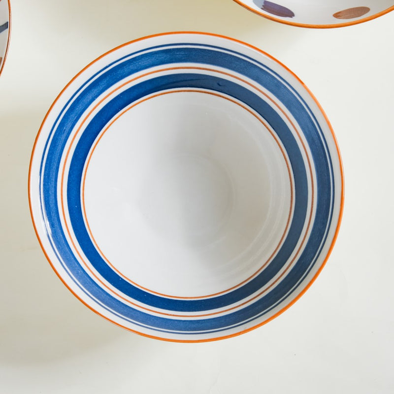 Meraki Ribbed Ramen Bowl 1 L - Soup bowl, ceramic bowl, ramen bowl, serving bowls, salad bowls, noodle bowl | Bowls for dining table & home decor