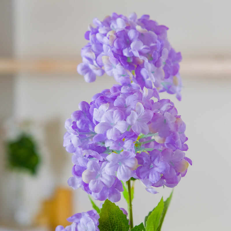 Silk Hydrangea Stem - Artificial flower | Flower for vase | Home decor item | Room decoration item