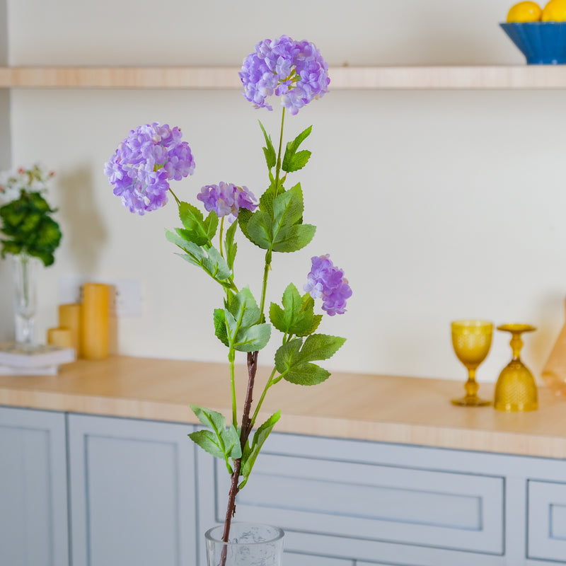 Silk Hydrangea Stem - Artificial flower | Flower for vase | Home decor item | Room decoration item