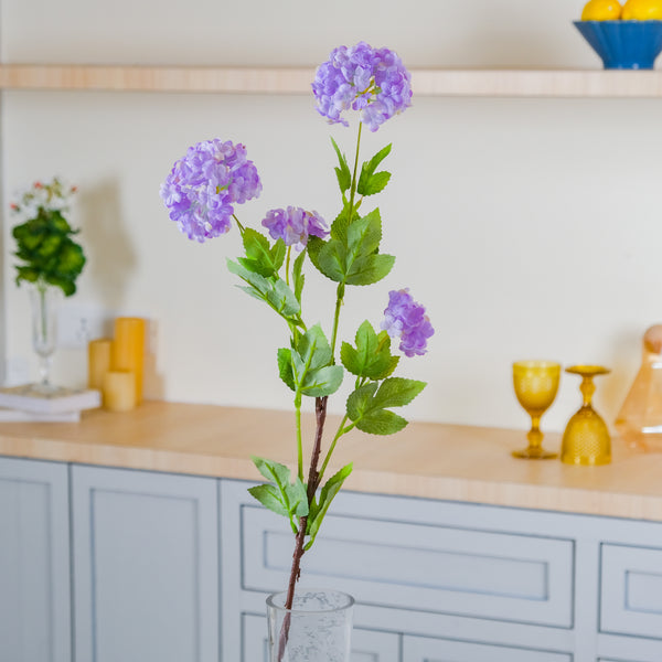 Silk Hydrangea Stem - Artificial flower | Flower for vase | Home decor item | Room decoration item