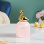 Swan Ceramic Canister Pink