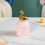 Swan Ceramic Canister Pink