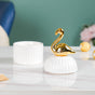 Swan Ceramic Canister White