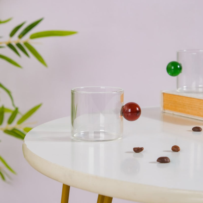 Mini Espresso Shot Glass Cup Red 70ml- Tea cup, coffee cup, cup for tea | Cups and Mugs for Office Table & Home Decoration