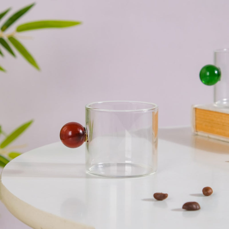 Mini Espresso Shot Glass Cup Red 70ml- Tea cup, coffee cup, cup for tea | Cups and Mugs for Office Table & Home Decoration