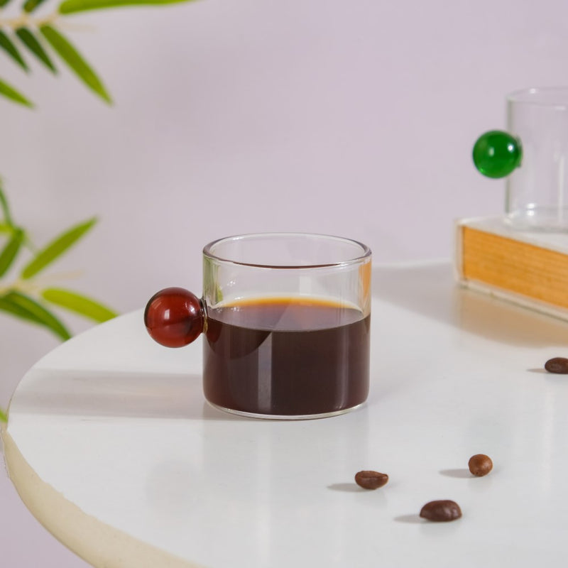 Mini Espresso Shot Glass Cup Red 70ml- Tea cup, coffee cup, cup for tea | Cups and Mugs for Office Table & Home Decoration