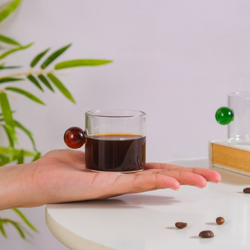 Mini Espresso Shot Glass Cup Red 70ml- Tea cup, coffee cup, cup for tea | Cups and Mugs for Office Table & Home Decoration