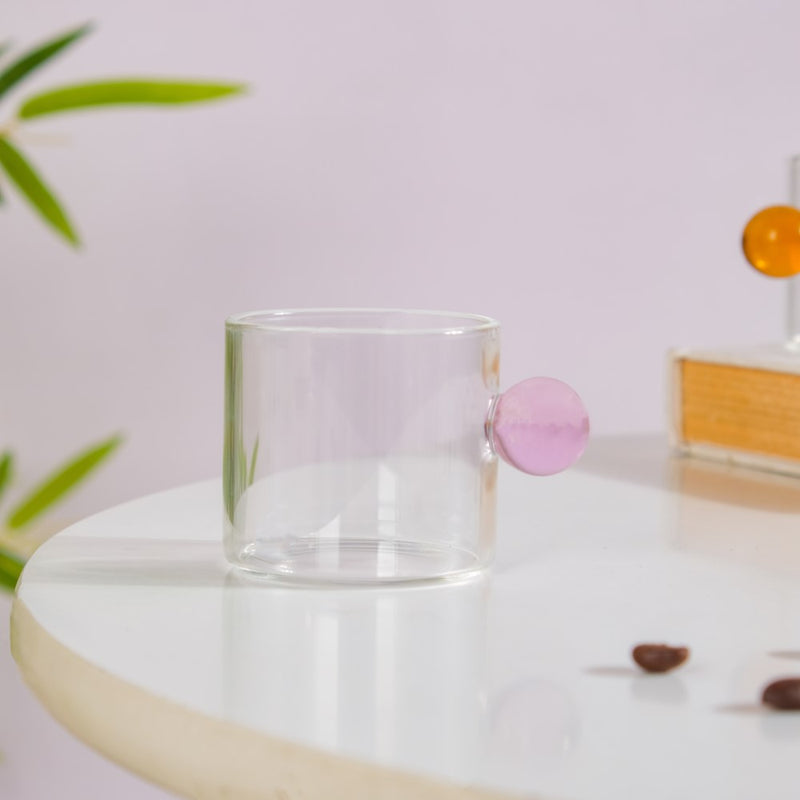 Mini Espresso Shot Glass Cup Pink 70ml- Tea cup, coffee cup, cup for tea | Cups and Mugs for Office Table & Home Decoration