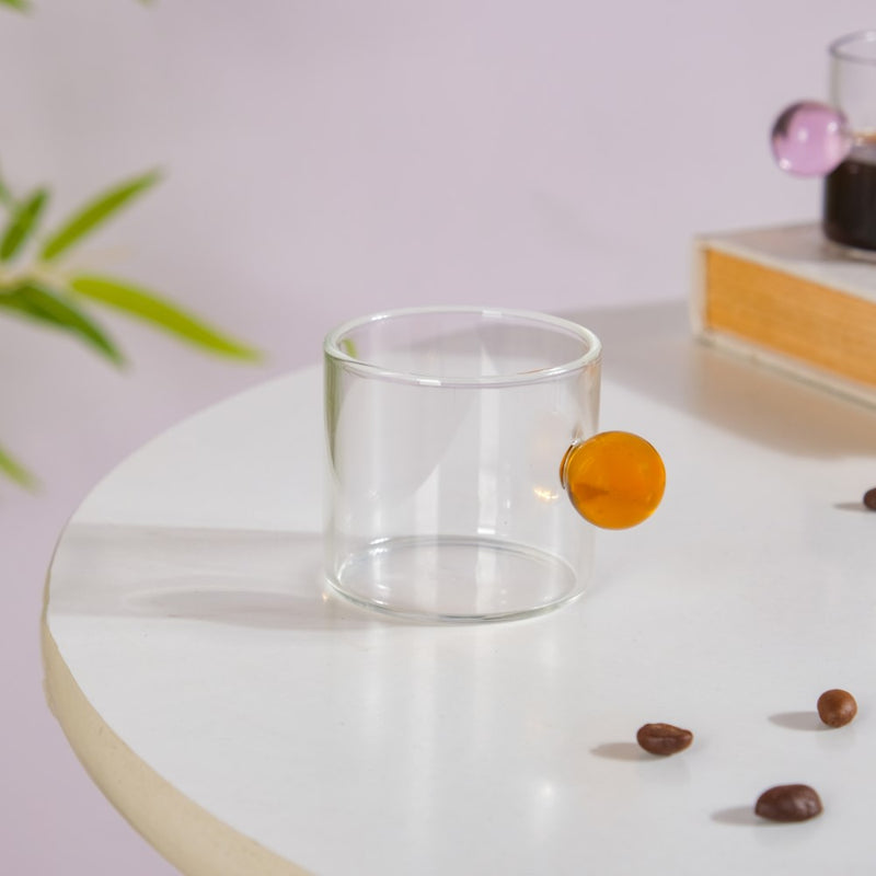 Mini Espresso Shot Glass Cup Amber 70ml- Tea cup, coffee cup, cup for tea | Cups and Mugs for Office Table & Home Decoration