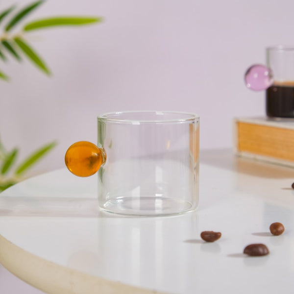 Mini Espresso Shot Glass Cup Amber 70ml- Tea cup, coffee cup, cup for tea | Cups and Mugs for Office Table & Home Decoration