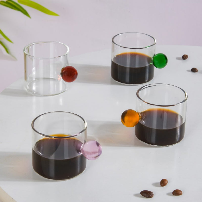 Mini Espresso Shot Glass Cup Amber 70ml- Tea cup, coffee cup, cup for tea | Cups and Mugs for Office Table & Home Decoration