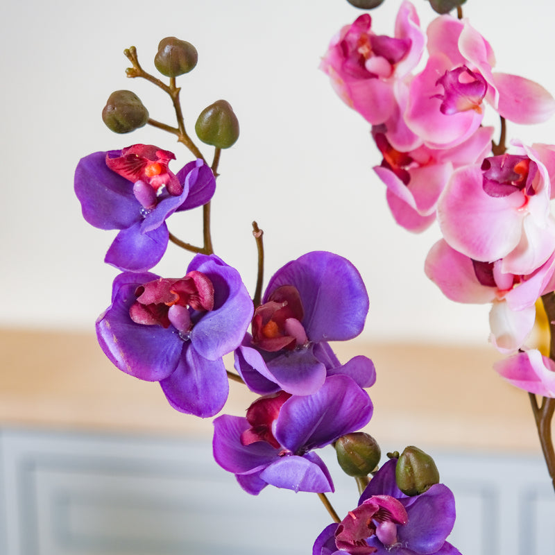 Faux Orchid Stem - Artificial flower | Home decor item | Room decoration item