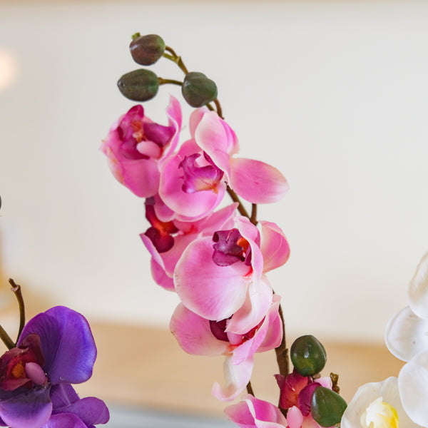Faux Orchid Stem - Artificial flower | Home decor item | Room decoration item