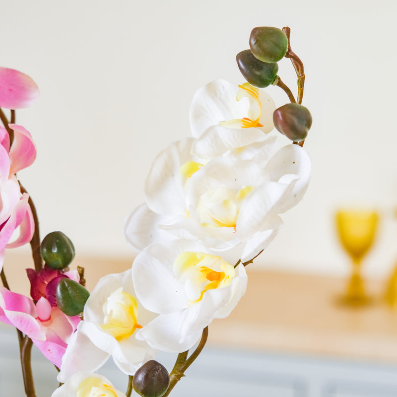 Faux Orchid Stem - Artificial flower | Home decor item | Room decoration item