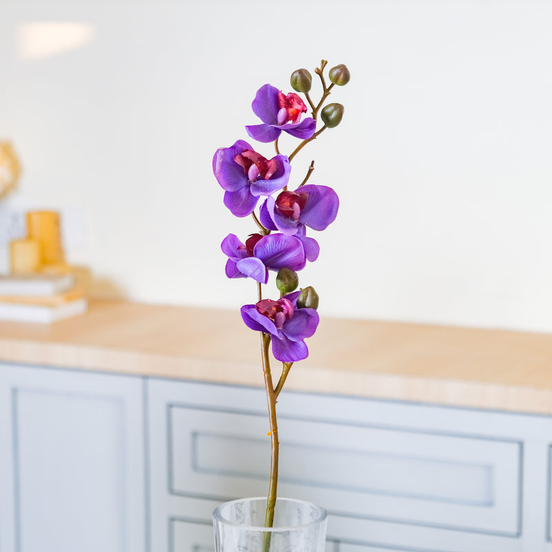 Faux Orchid Stem - Artificial flower | Home decor item | Room decoration item
