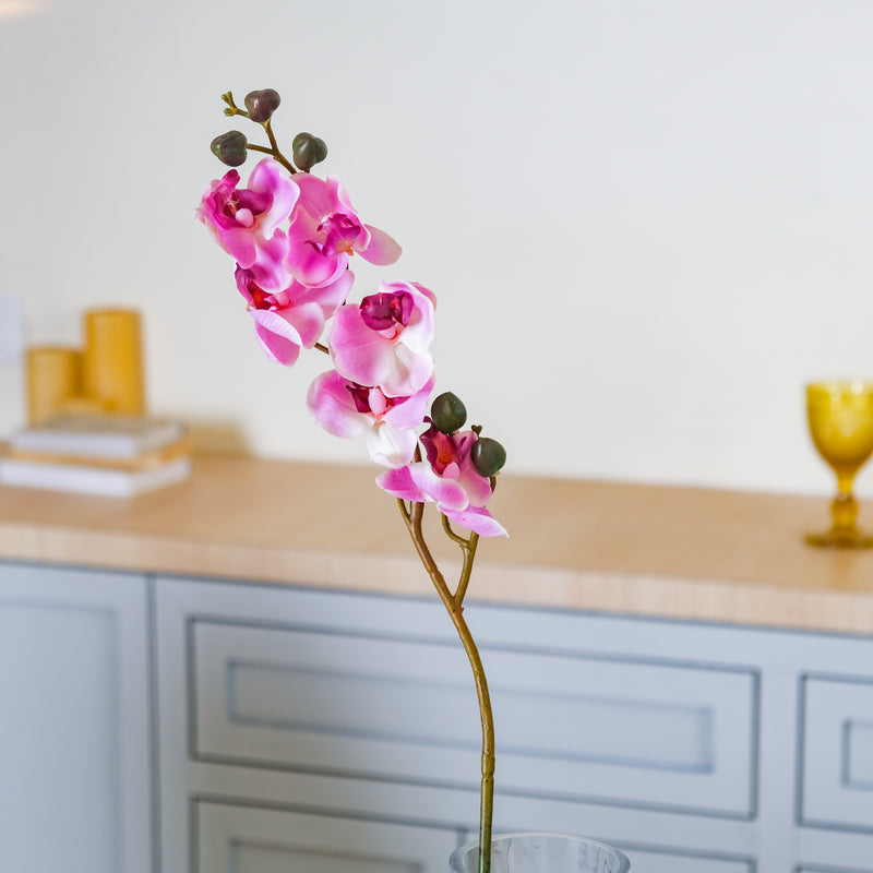 Faux Orchid Stem - Artificial flower | Home decor item | Room decoration item