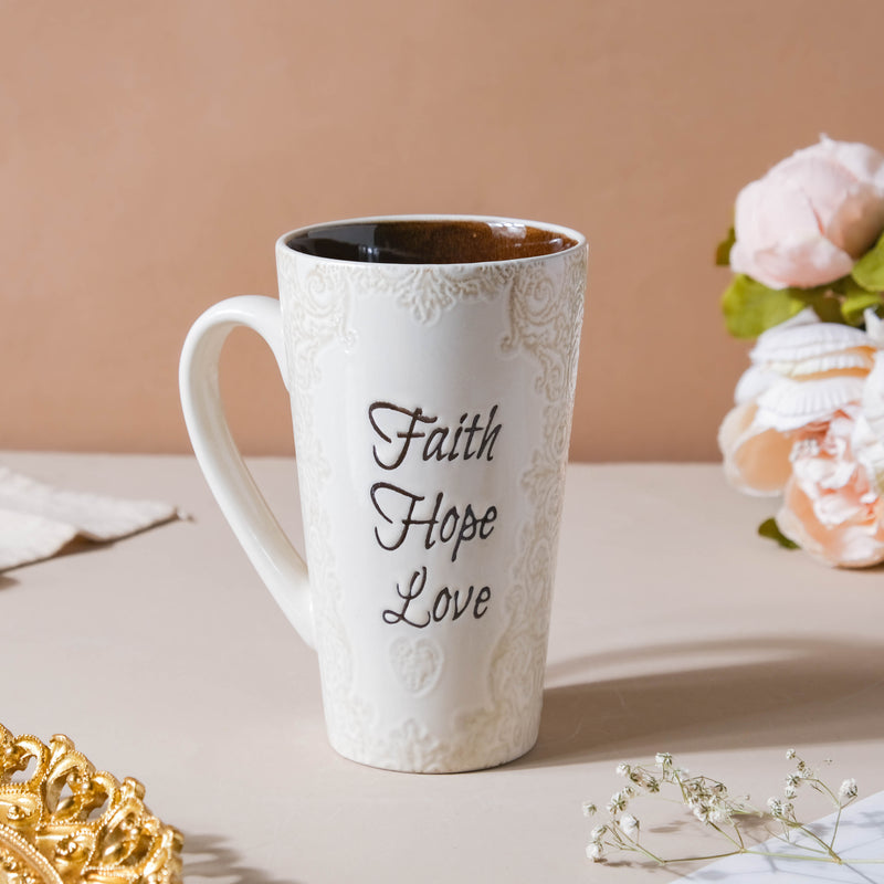 Cream And Sugar Glaze Mug 400ml- Mug for coffee, tea mug, cappuccino mug | Cups and Mugs for Coffee Table & Home Decor