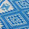 Traditional Handloom Cushion Cover And Runner Blue Set Of 3