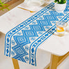 Traditional Cushion Cover And Runner Blue Set Of 3