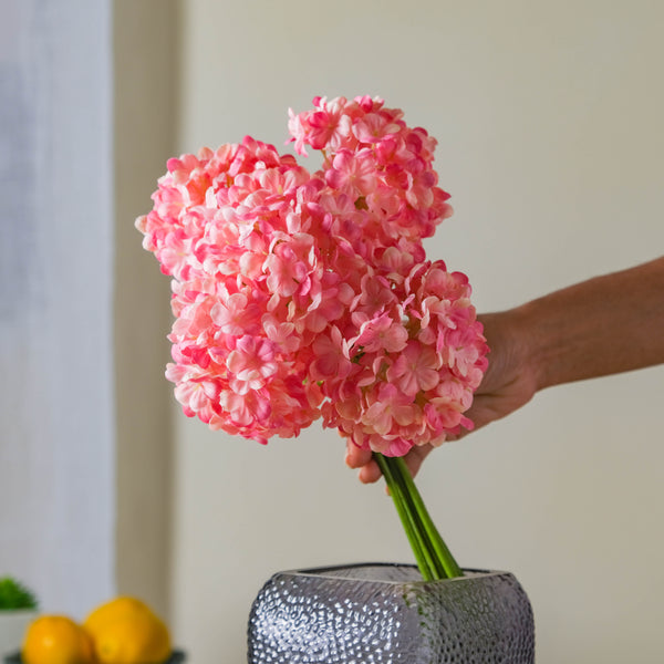 Faux Hydrangea Stem - Artificial flower | Home decor item | Room decoration item