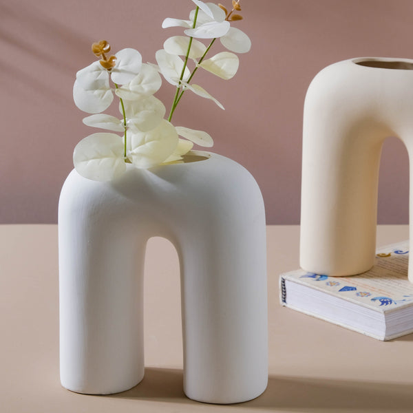 U-shaped Vase - Flower vase for home decor, office and gifting | Home decoration items