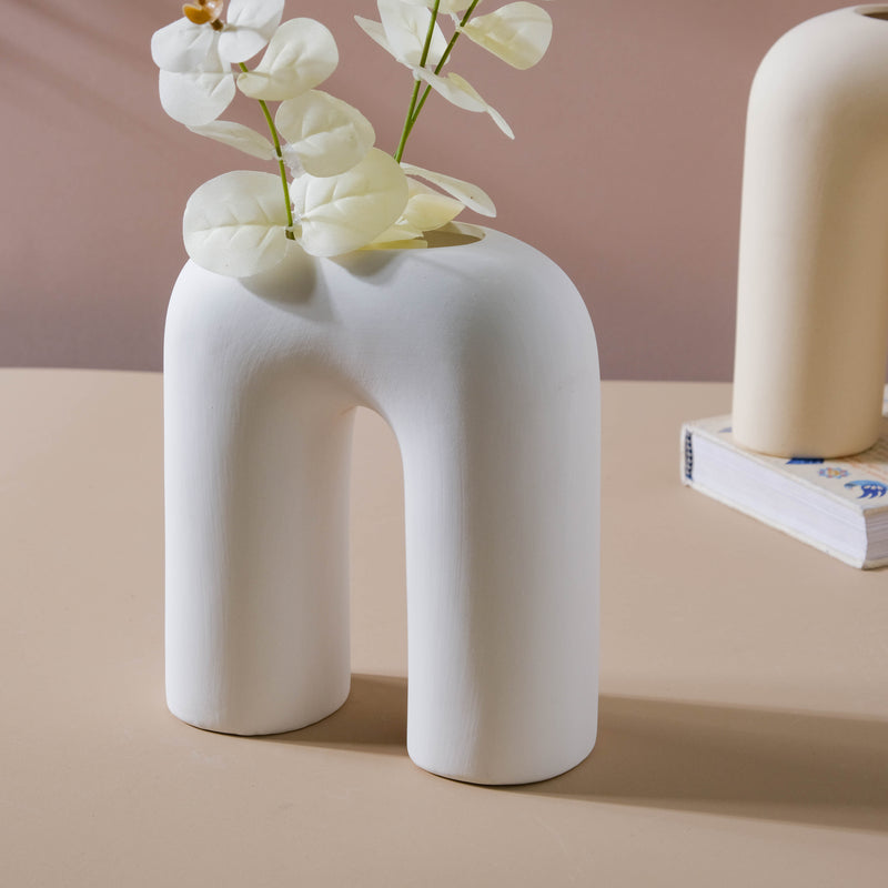 U-shaped Vase - Flower vase for home decor, office and gifting | Home decoration items