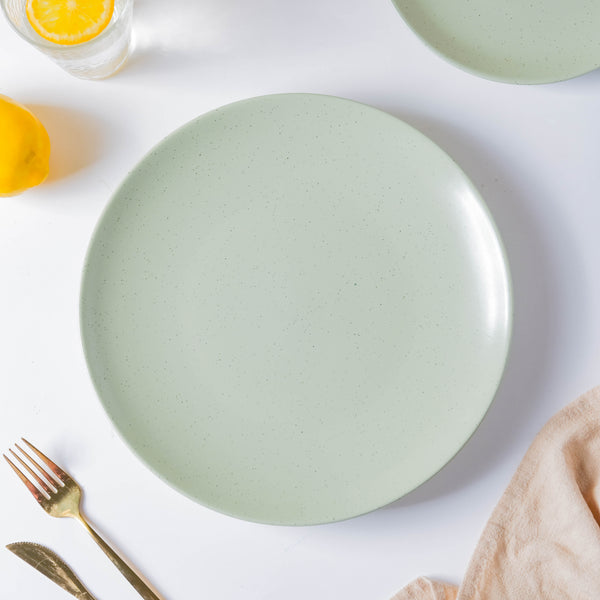 Pixie Glaze Dinner Plate Green 11 Inch