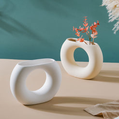 Hollow Flower Pot - Flower vase for home decor, office and gifting | Home decoration items